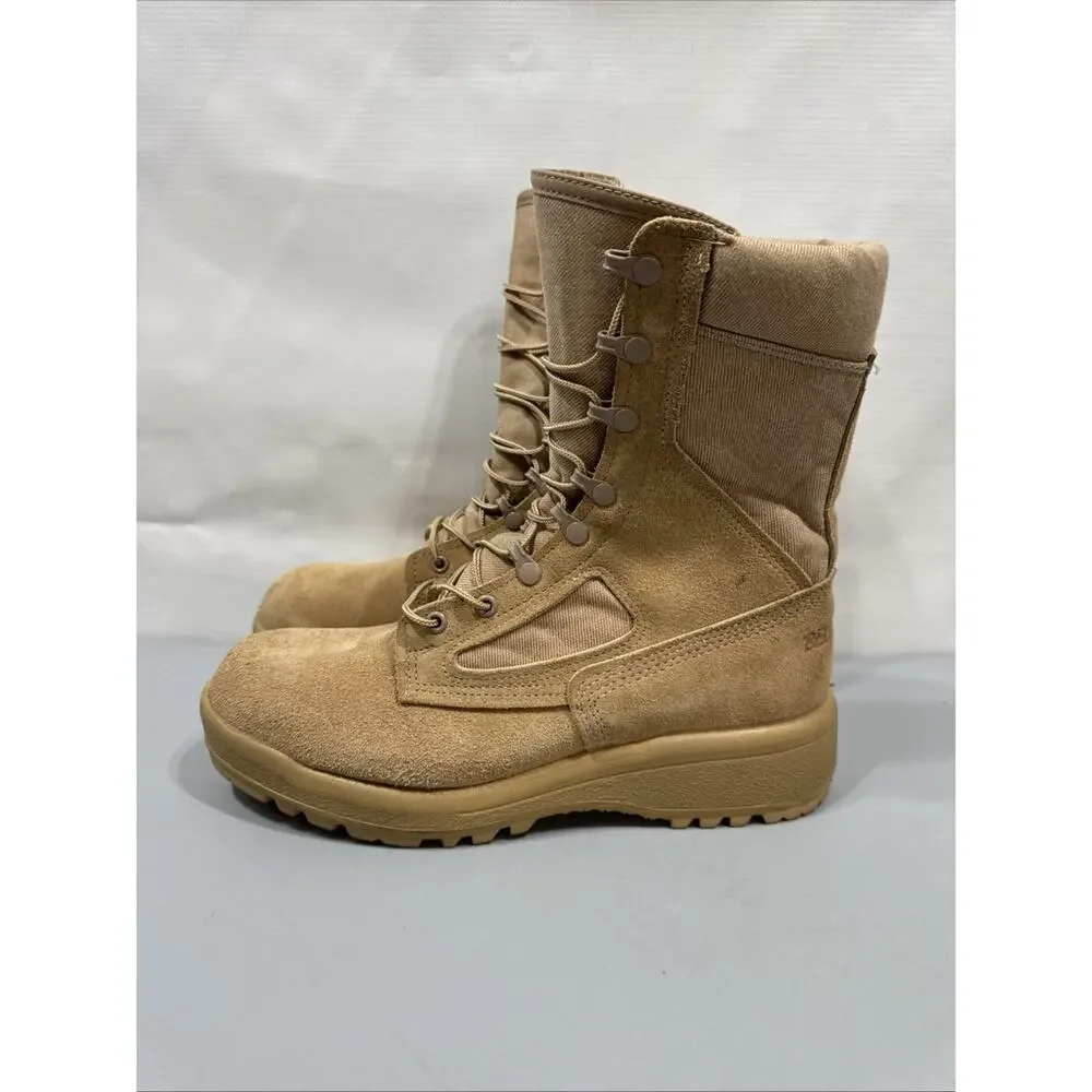 New Belleville 340DES Hot Weather Combat Boots Tan Suede Nylon US Made Size 9R